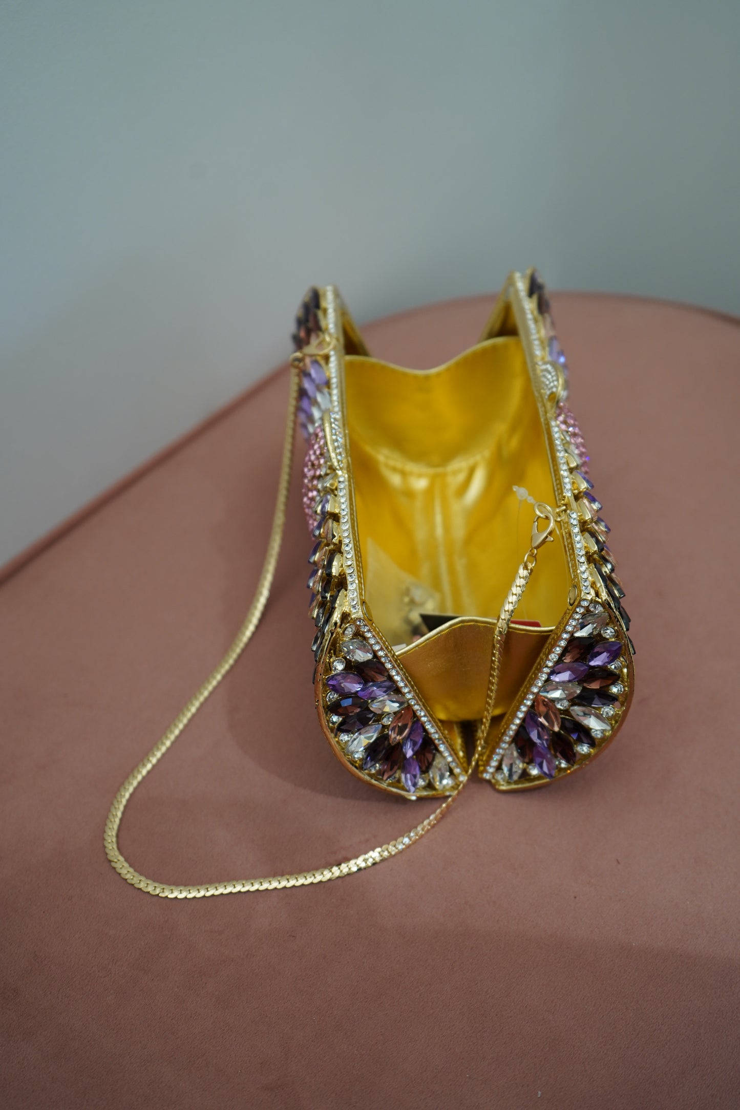 Pink & Purple Rhinestone Purse