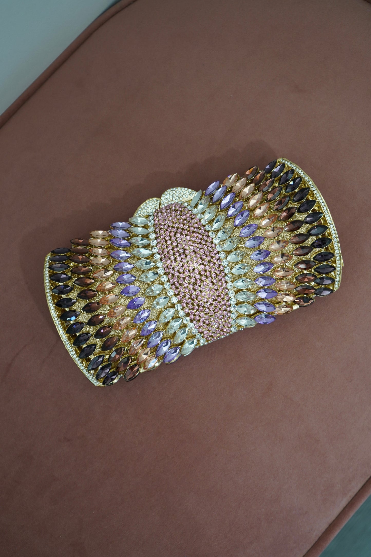 Pink & Purple Rhinestone Purse