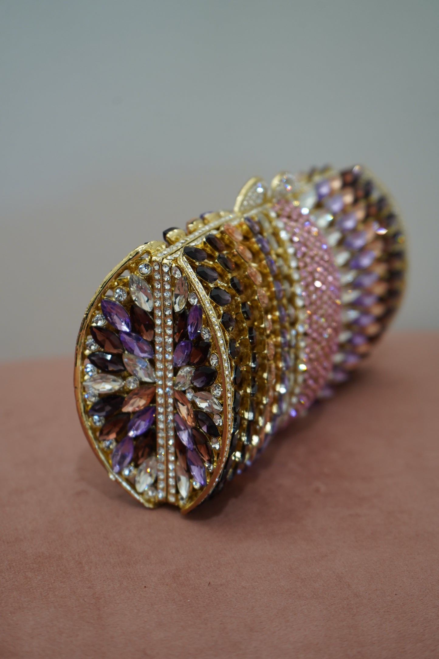 Pink & Purple Rhinestone Purse