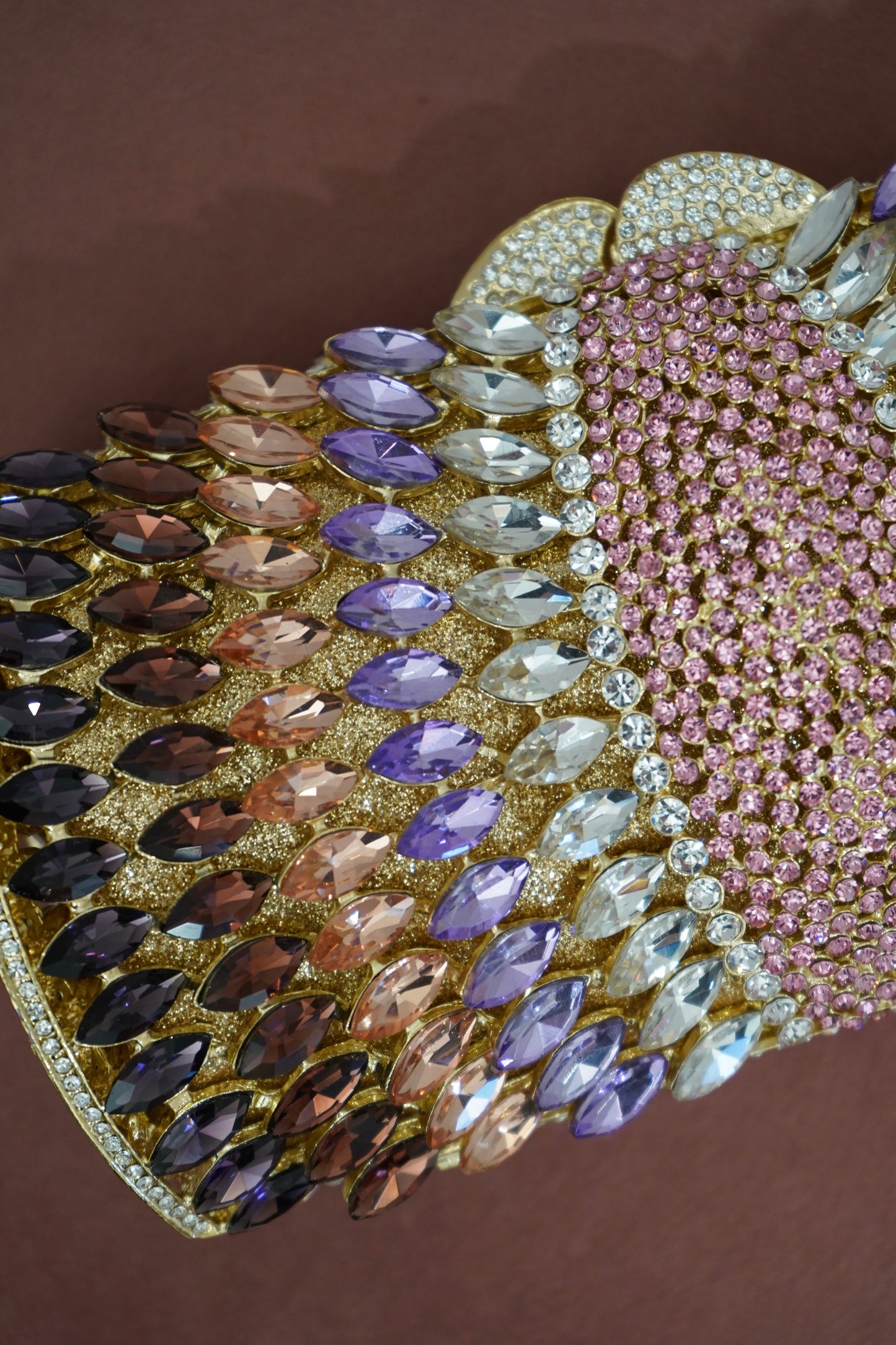 Pink & Purple Rhinestone Purse