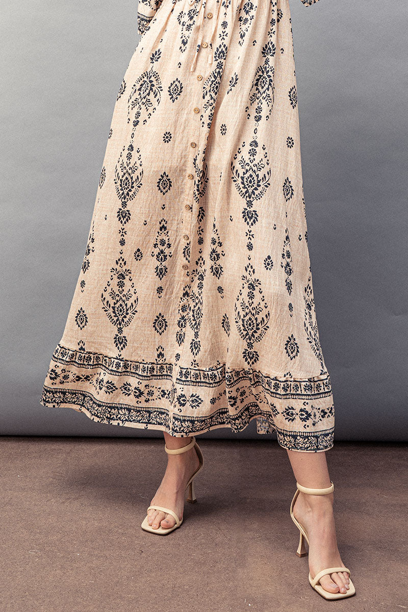 Urban Daizy Ruffle Sleeve Boho Dress