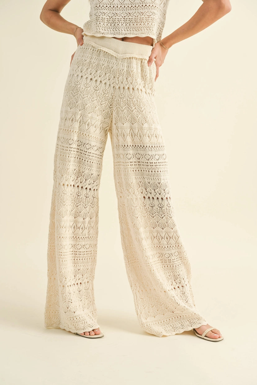 MIOU MUSE Crochet Pants