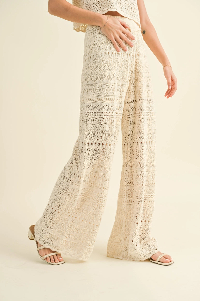 MIOU MUSE Crochet Pants