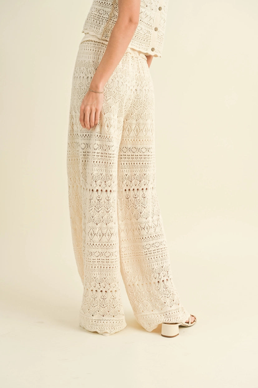 MIOU MUSE Crochet Pants