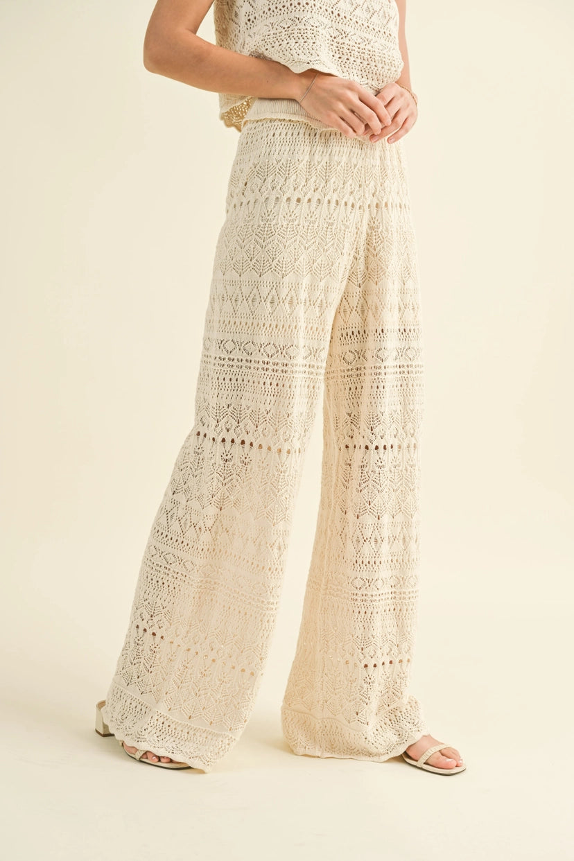 MIOU MUSE Crochet Pants