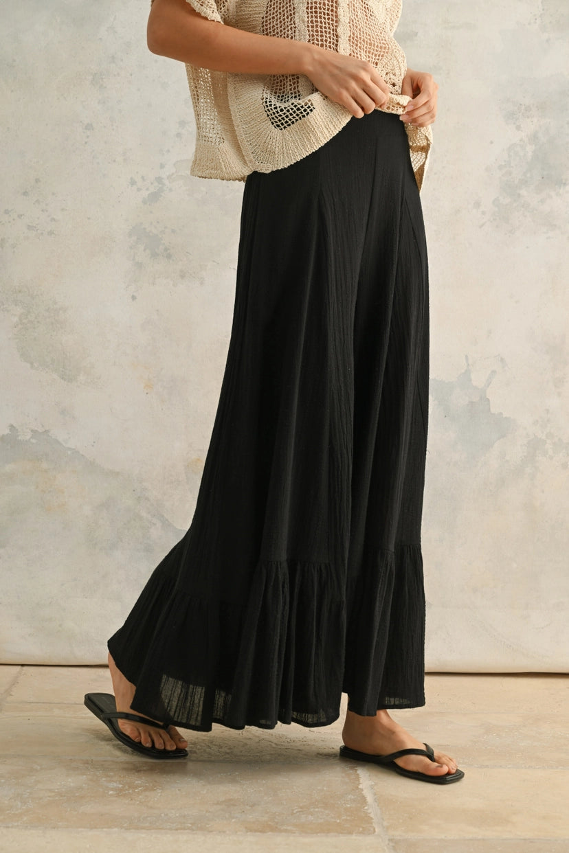 MIOU MUSE Bell Bottom Flowy Pants