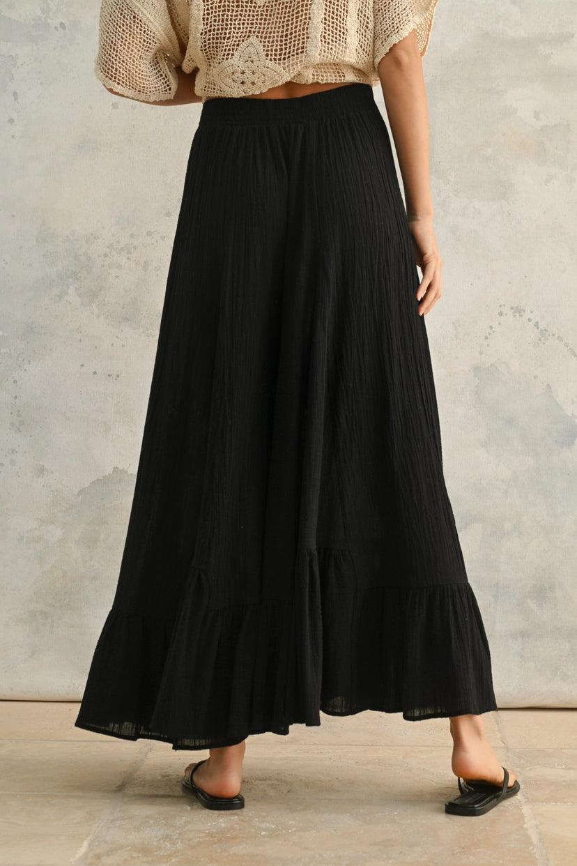 MIOU MUSE Bell Bottom Flowy Pants