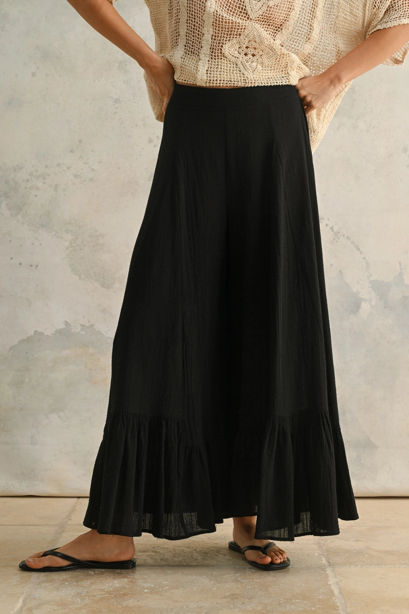 MIOU MUSE Bell Bottom Flowy Pants