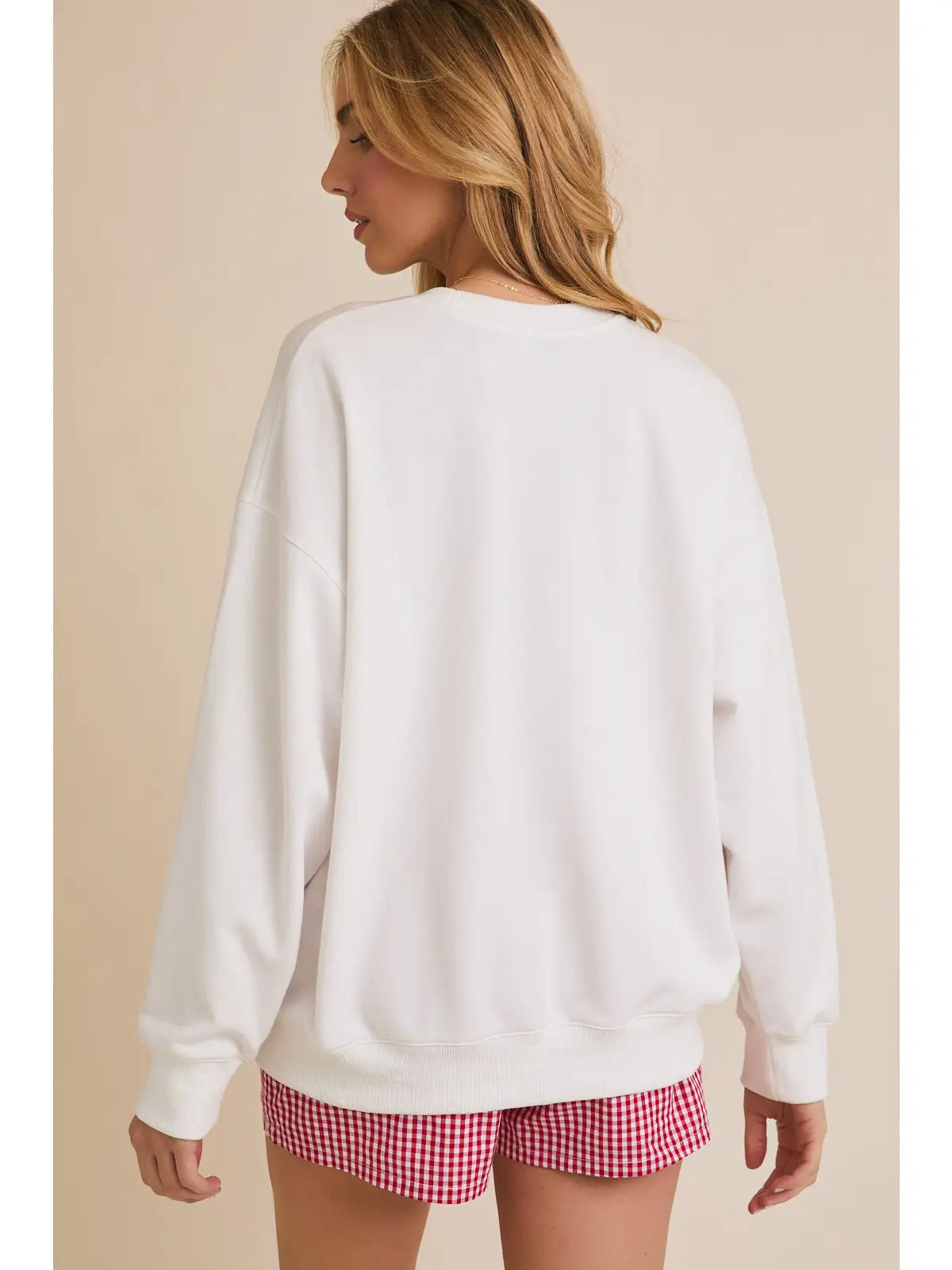 GILLI USA Embroidered Crew Neck