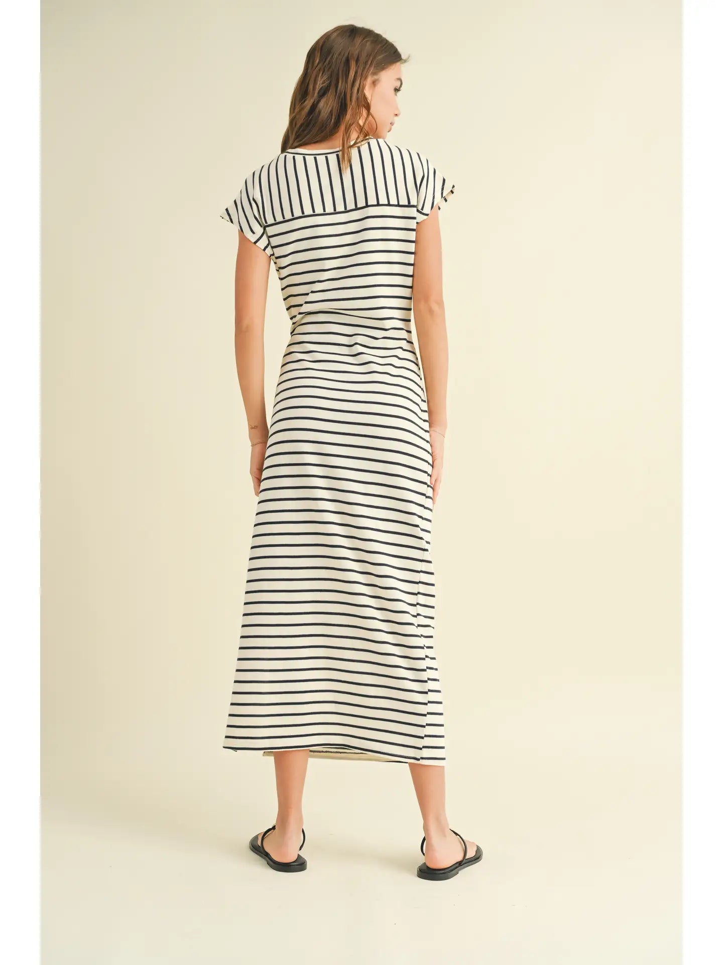 MIOU MUSE Striped Knot Dress