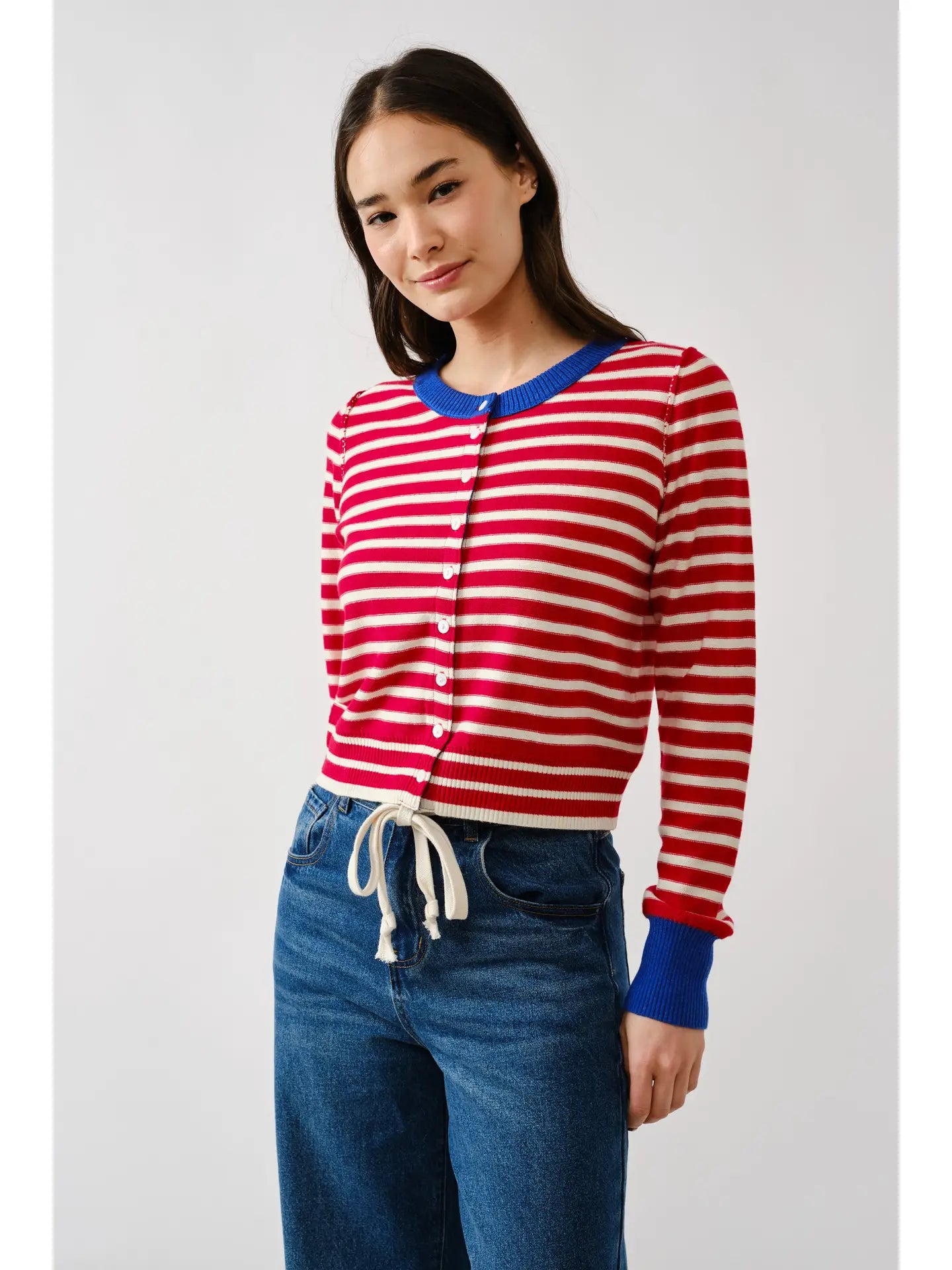 Aaron & Amber Striped Cardigan
