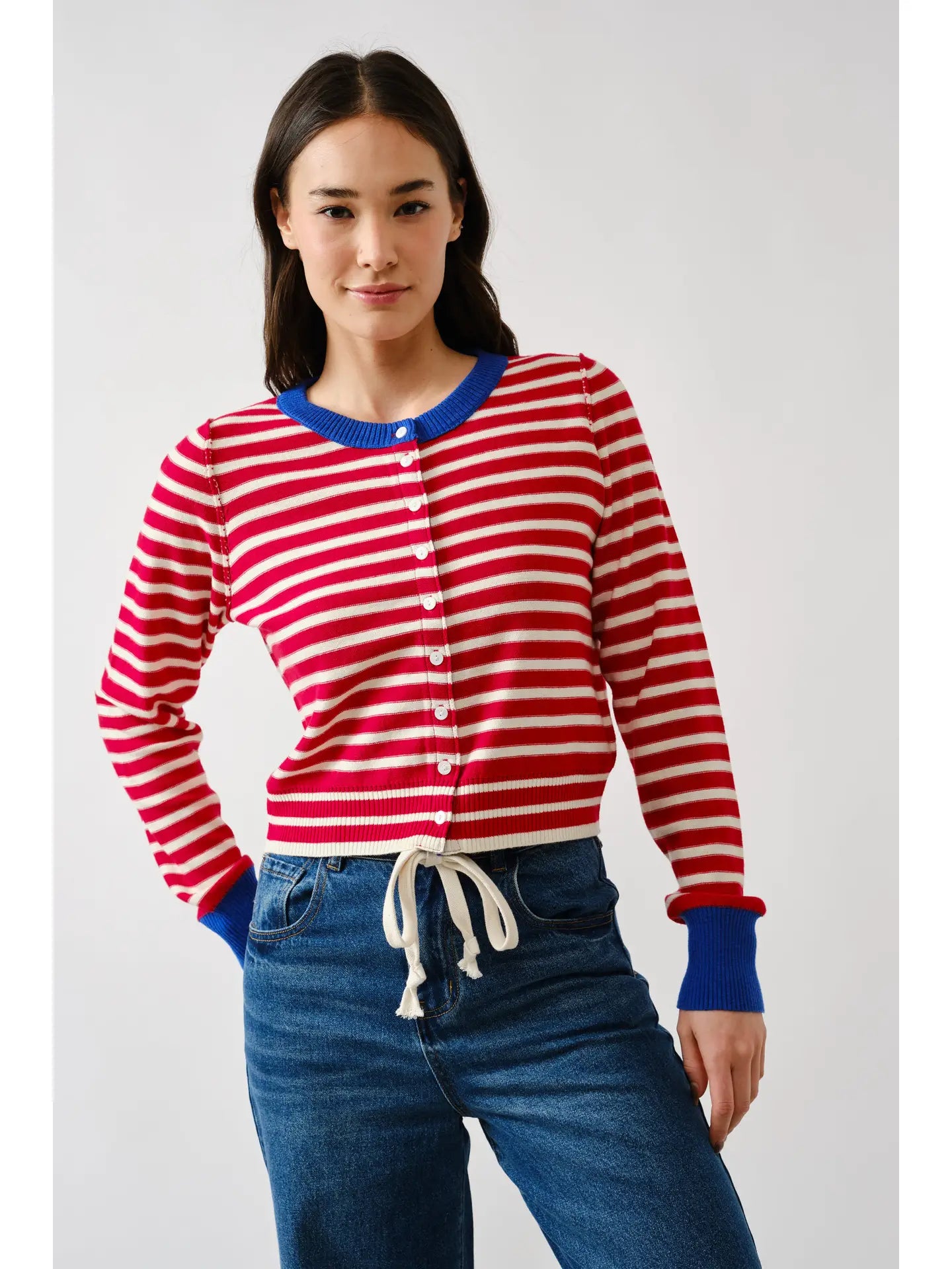 Aaron & Amber Striped Cardigan