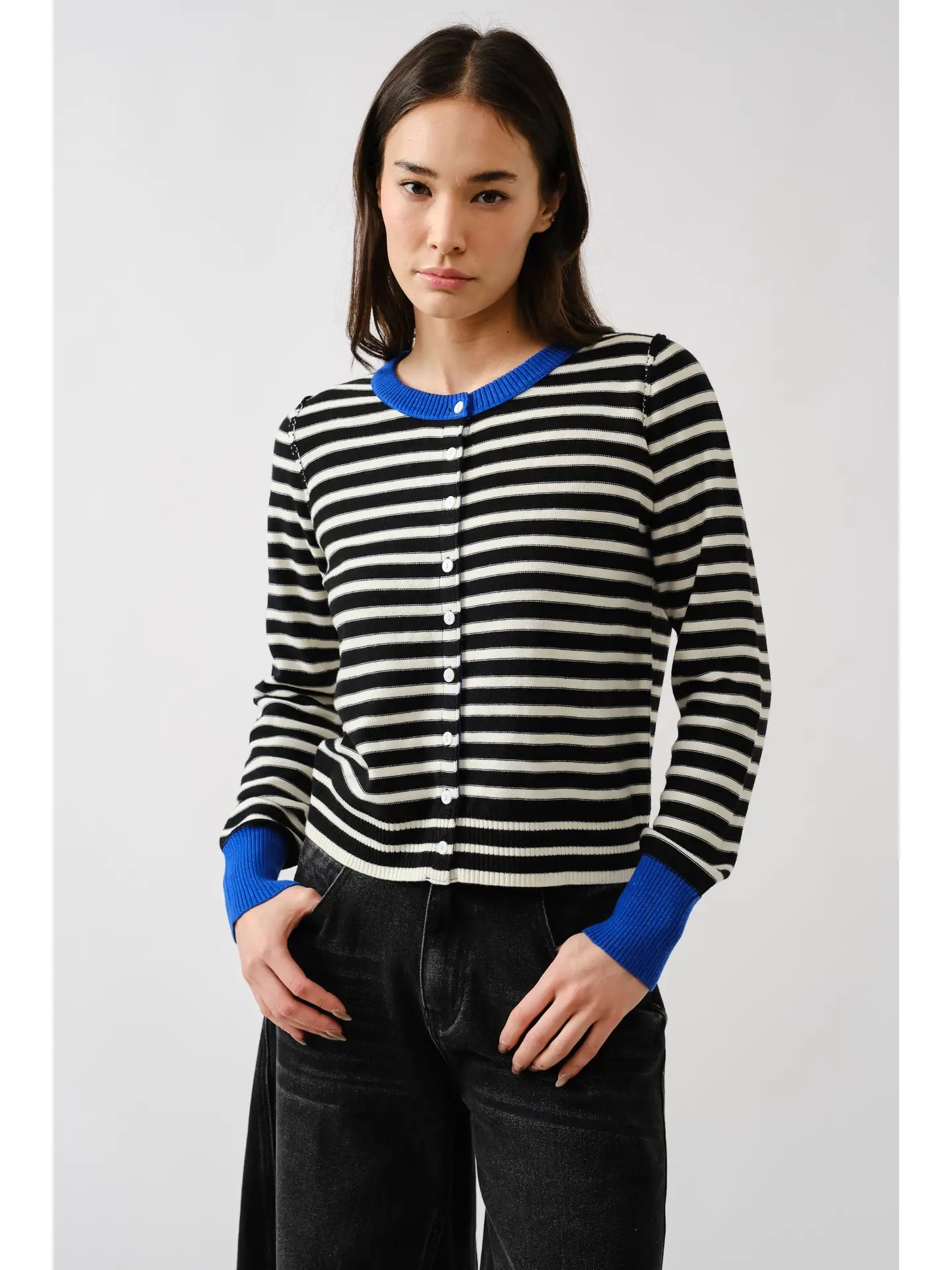 Aaron & Amber Striped Cardigan