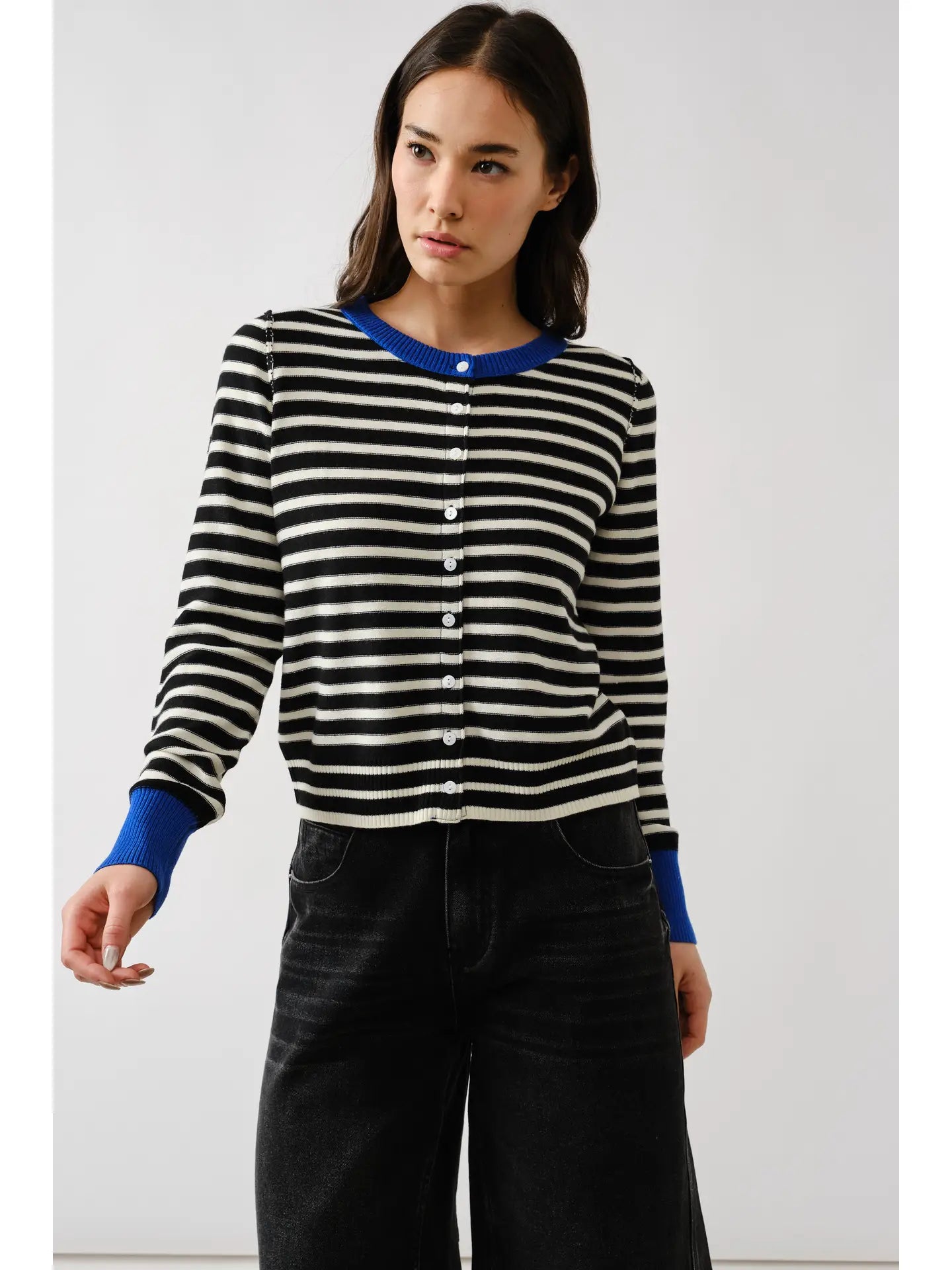 Aaron & Amber Striped Cardigan