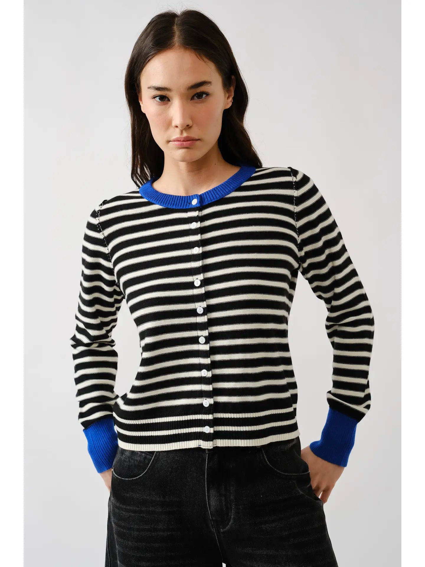 Aaron & Amber Striped Cardigan