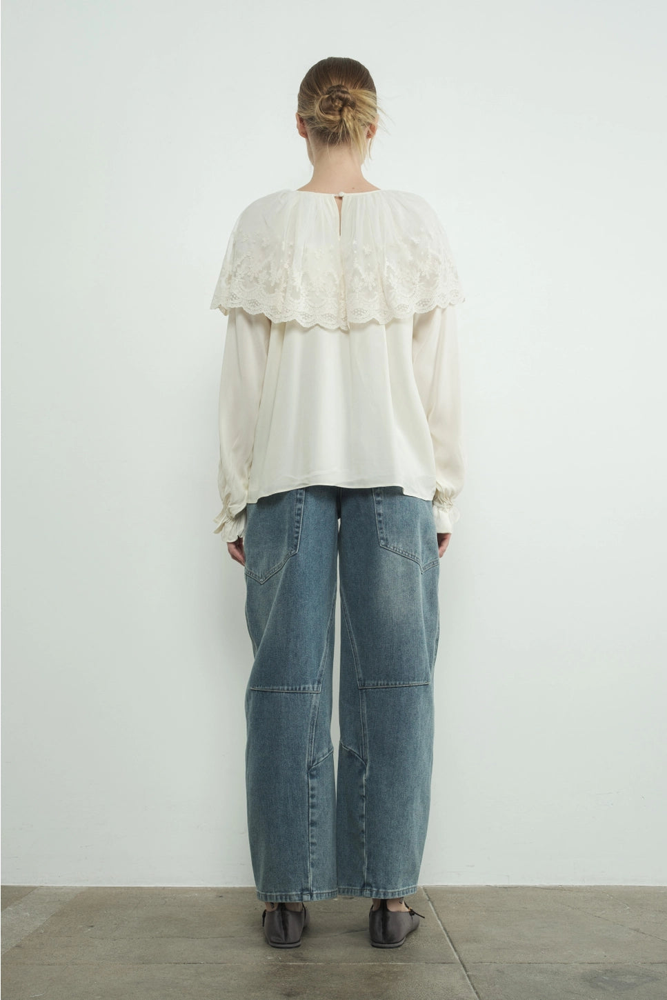 Aaron & Amber Lace Cape Blouse