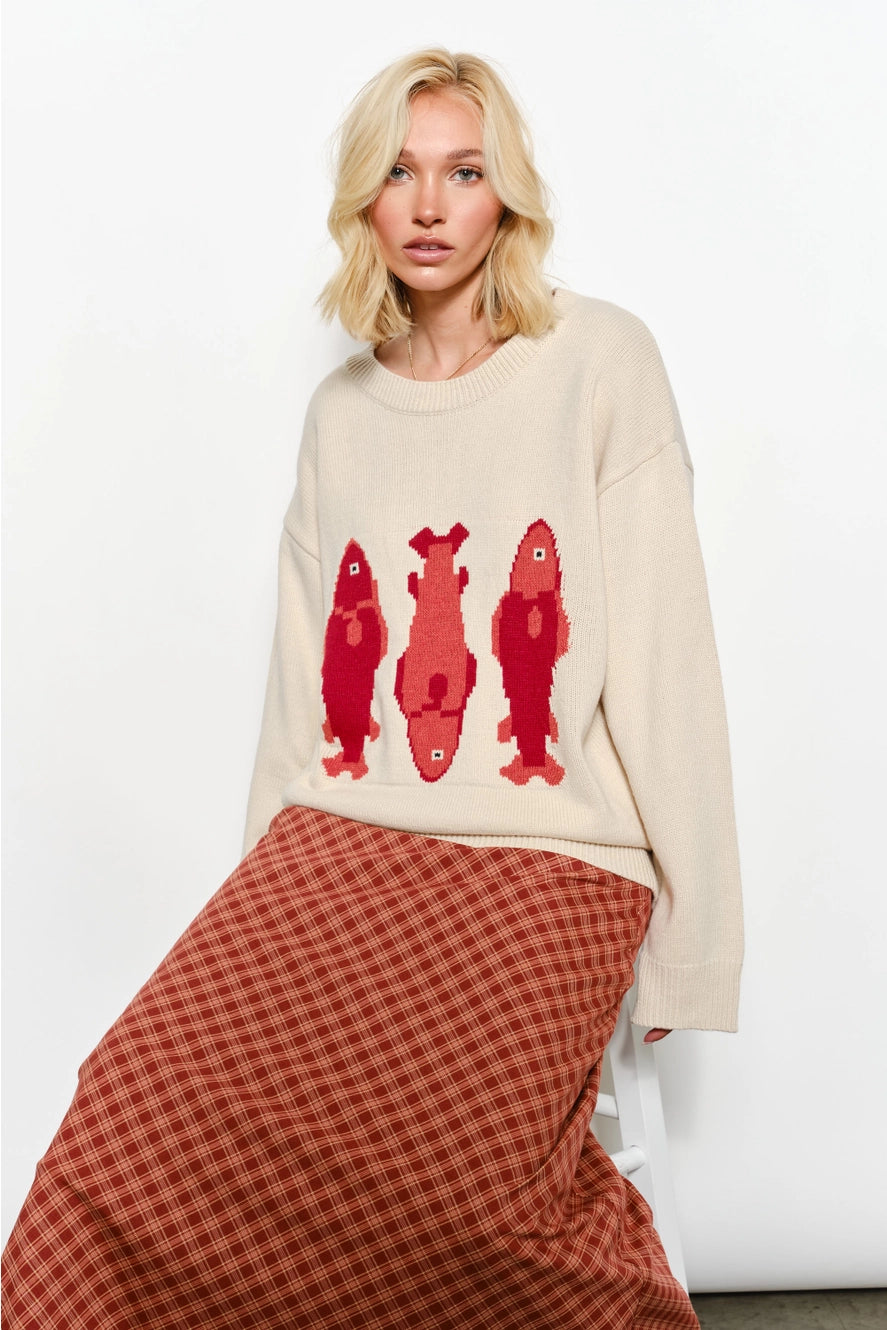 Pretty Garbage Fish Sweater