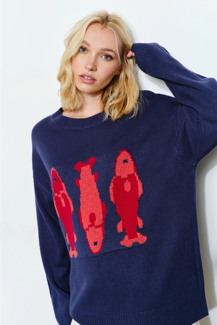 Pretty Garbage Fish Sweater