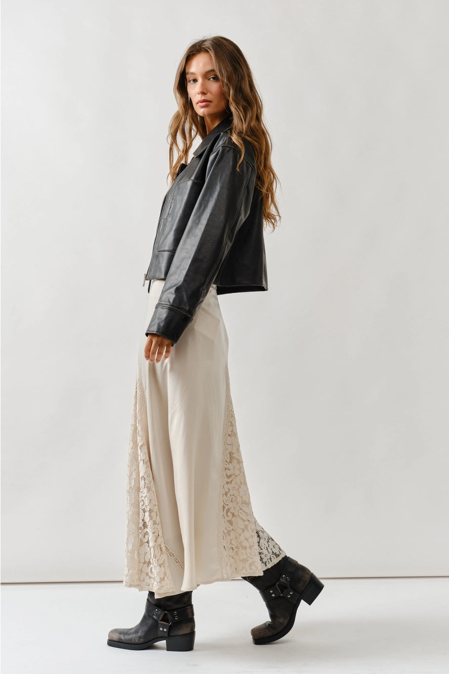 Aaron & Amber Faux Leather Jacket