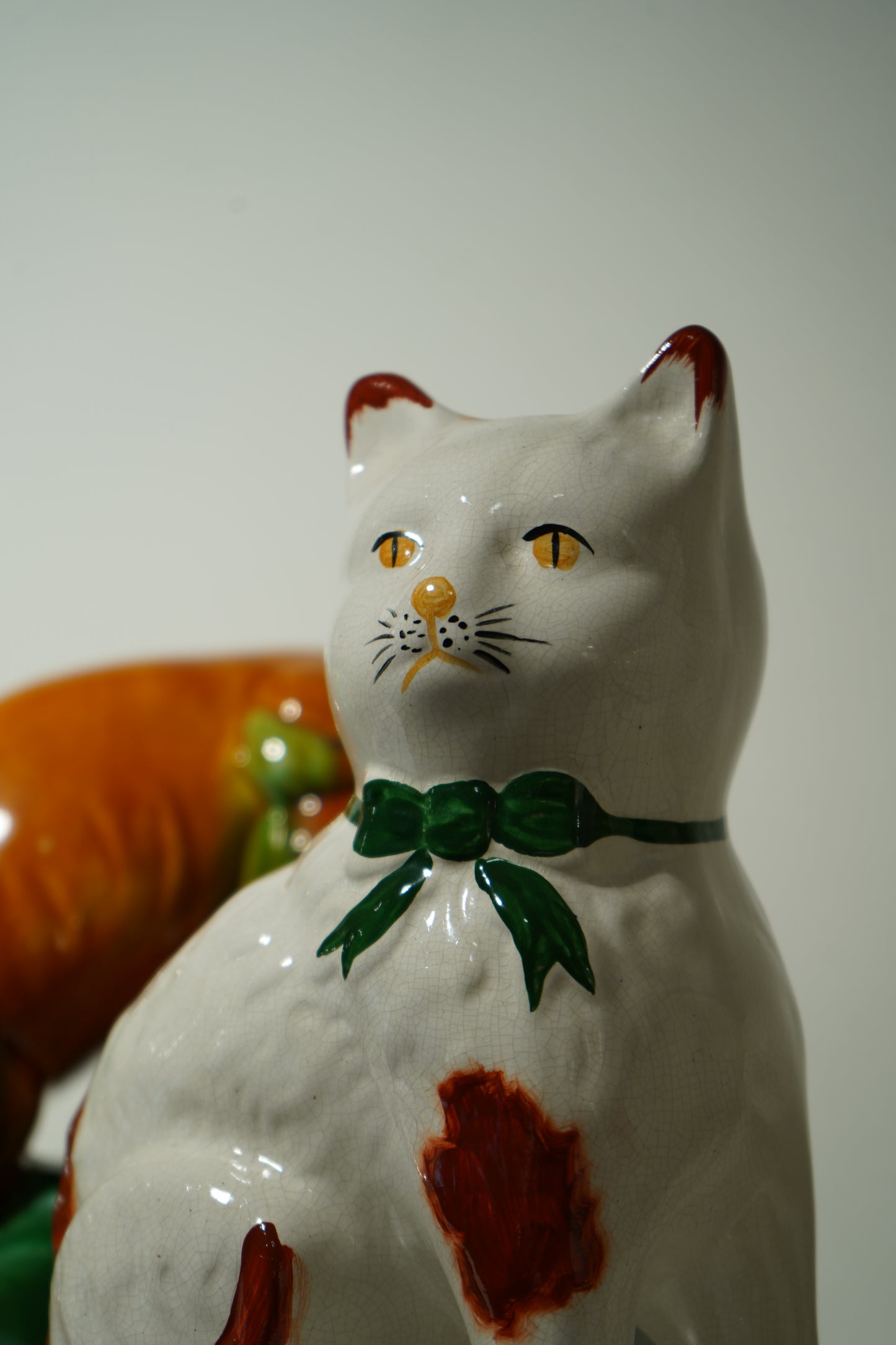 Vintage Pair of Porcelain Staffordshire Cats