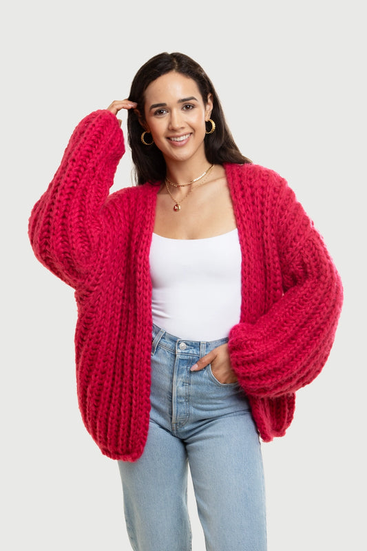 SAACHI Chunky Oversized Knit Cardigan