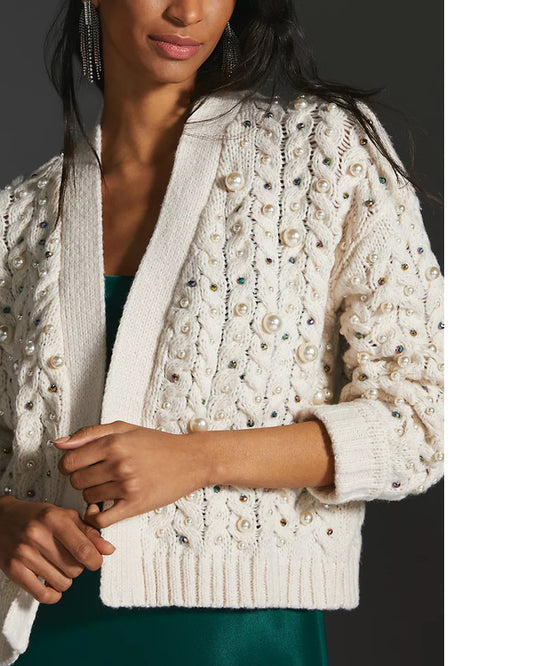 SAACHI Pearl Knit Cardigan