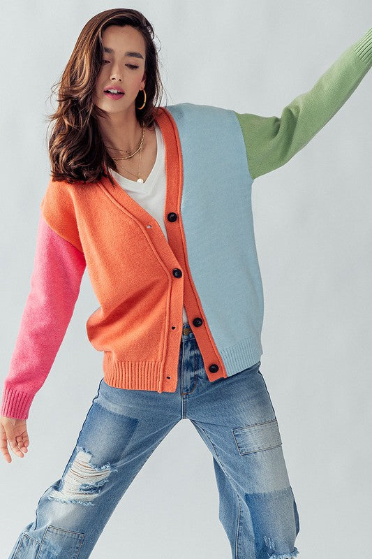 Heyday Multi Color Cardigan Sweater