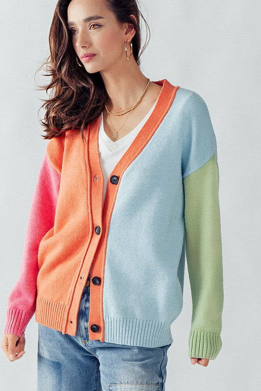 Heyday Multi Color Cardigan Sweater