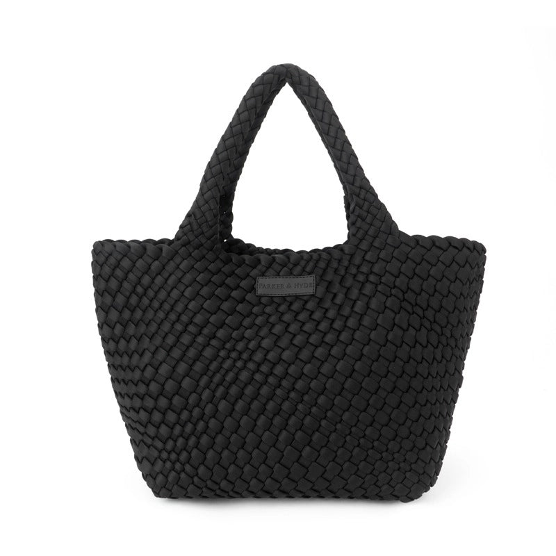 Parker & Hyde Jet Black Woven Tote