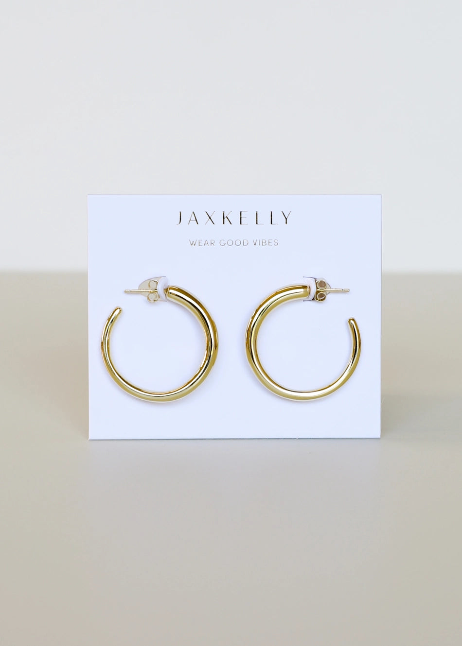 Jax Kelly Medium Gold Hoop Earrings