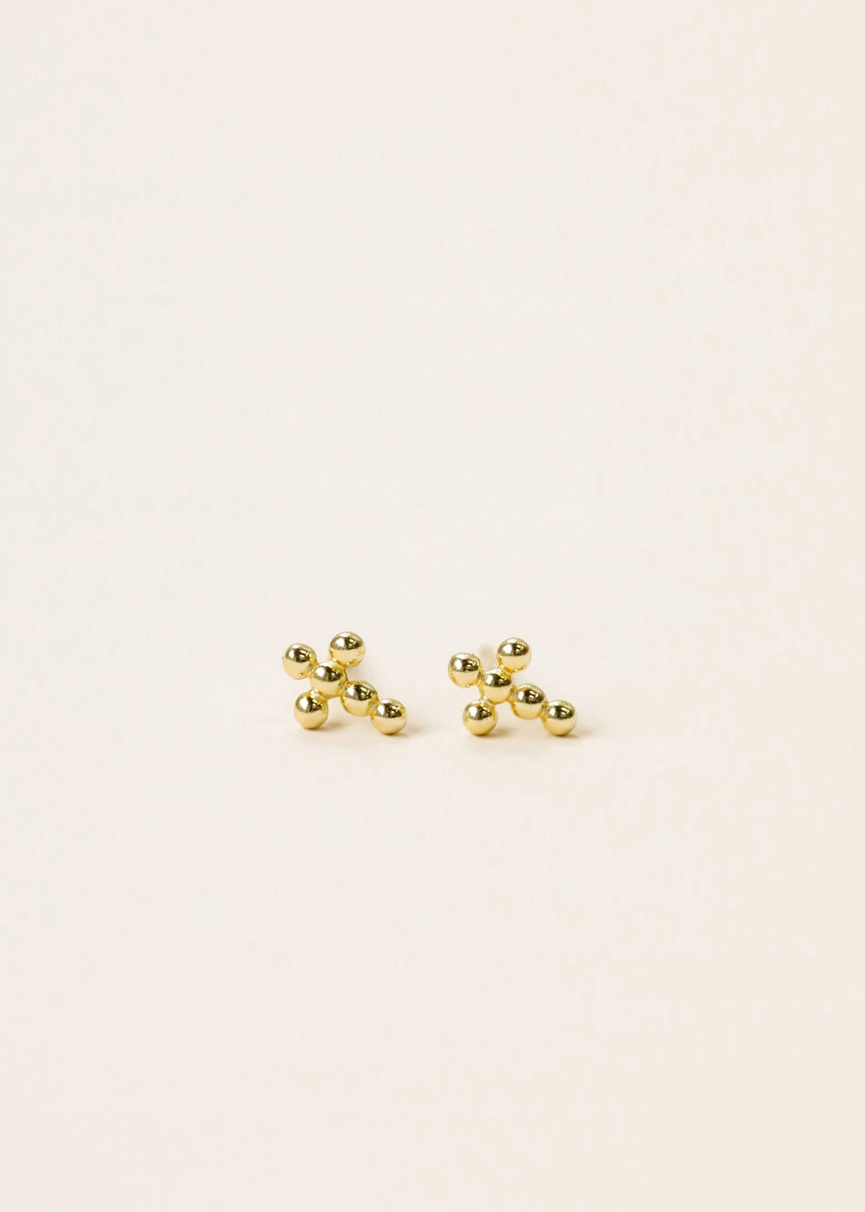 Jax Kelly Mini Gold Cross Stud Earrings