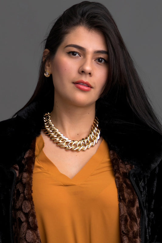 SAACHI Chunky Gold Chain Necklace