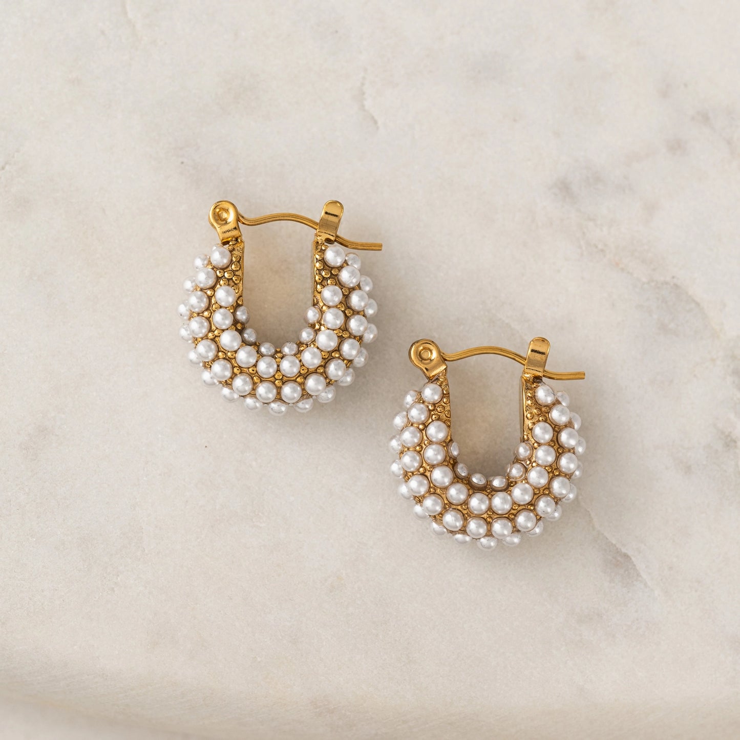 Lover’s Tempo Chucky Dotted Pearl Hoops