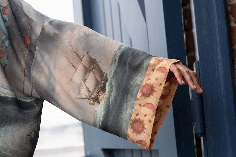 Market of Stars “Hold Fast” Nautical Cropped Kimono