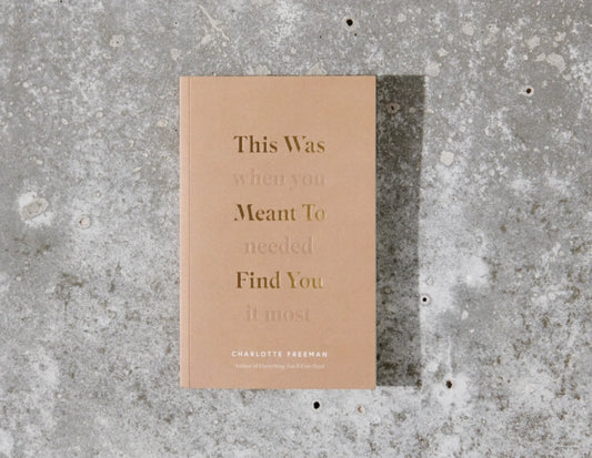 This Was Meant To Find You When You Needed It Most Book by Charlotte Freeman