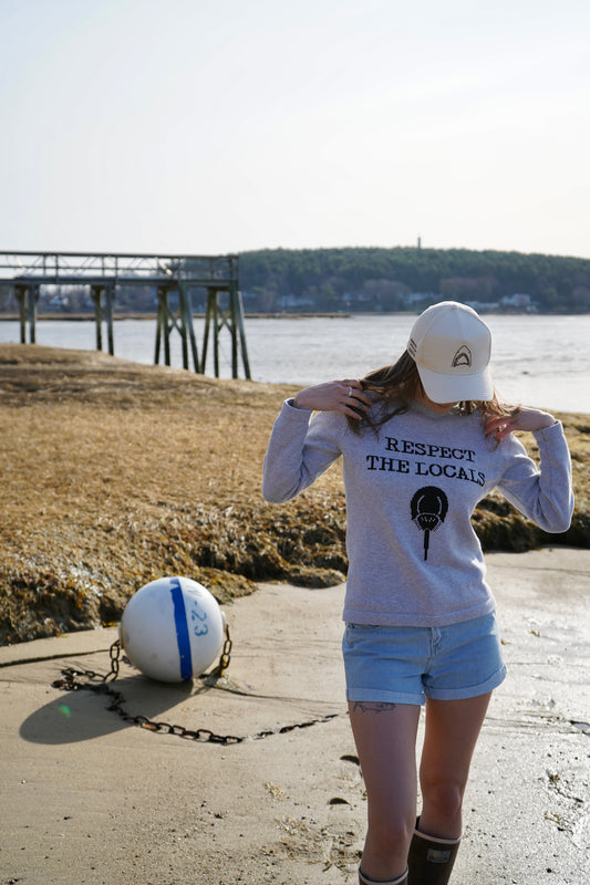 Pink Pineapple RESPECT THE LOCALS Horseshoe Crab Sweater