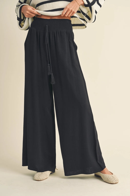 MIOU MUSE Black Flowy Pants