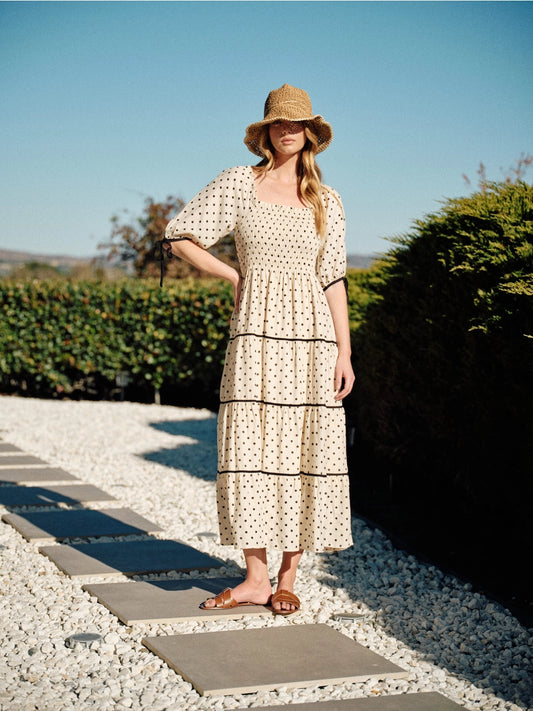 Aaron & Amber Polka Dot Dress