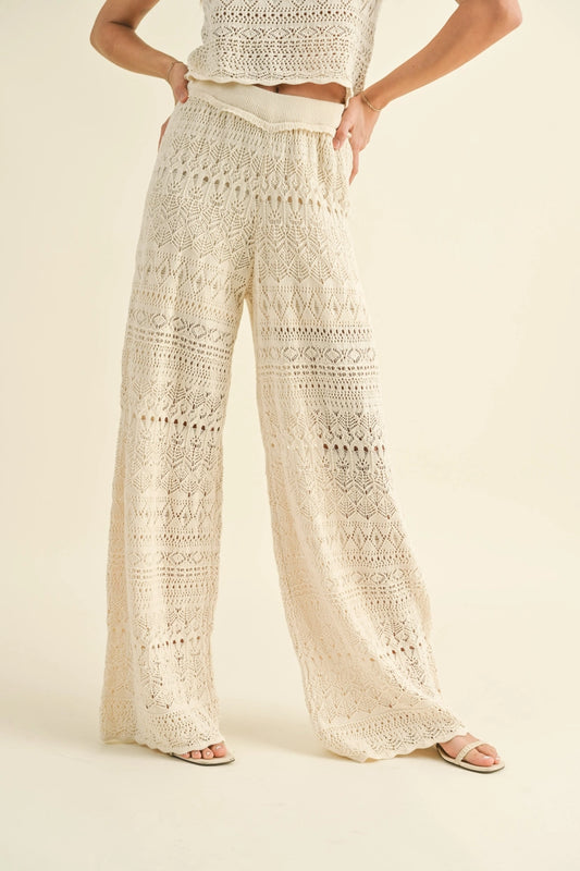 MIOU MUSE Crochet Pants