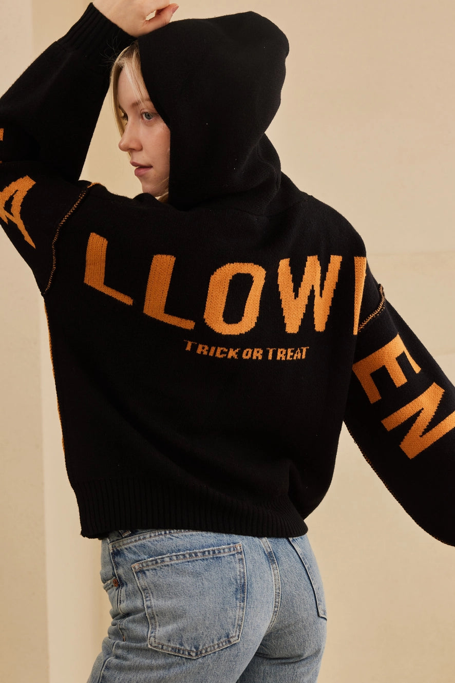Mello. Halloween Trick or Treat Pumpkin Hoodie