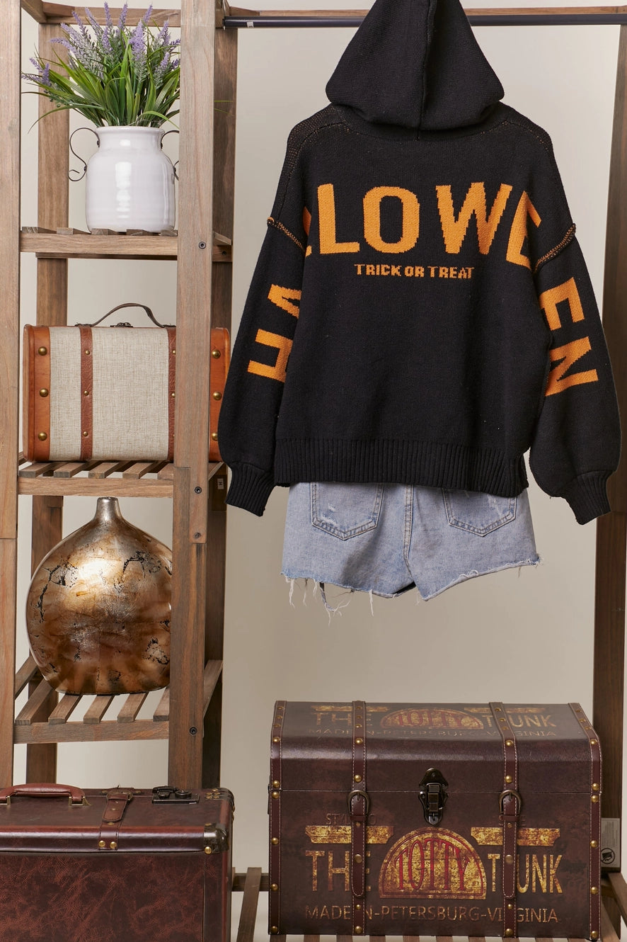 Mello. Halloween Trick or Treat Pumpkin Hoodie