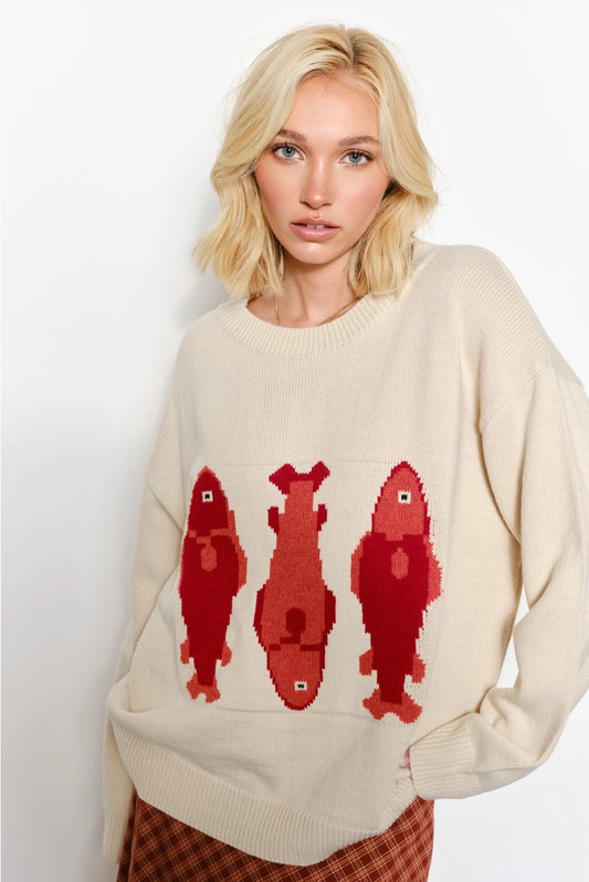 Pretty Garbage Fish Sweater