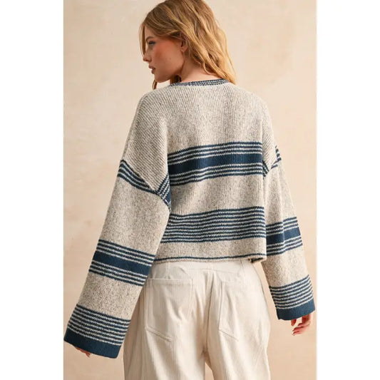 MIOU MUSE Striped Sweater