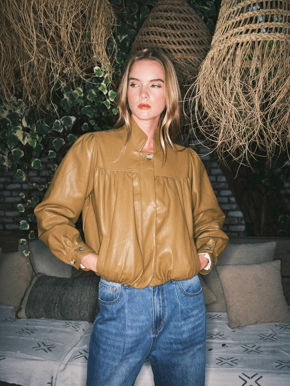 Aaron & Amber Vegan Leather Jacket