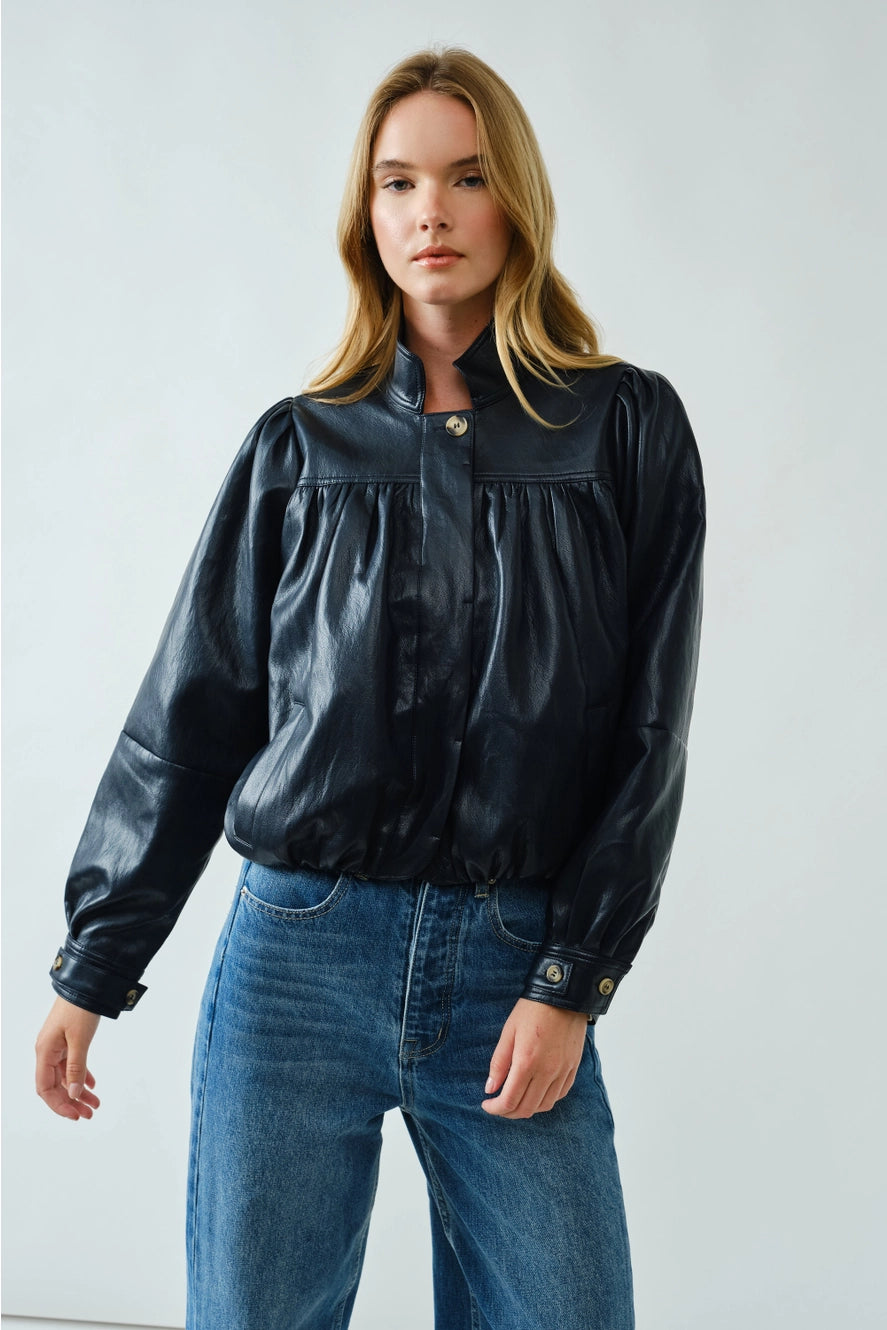 Aaron & Amber Vegan Leather Jacket
