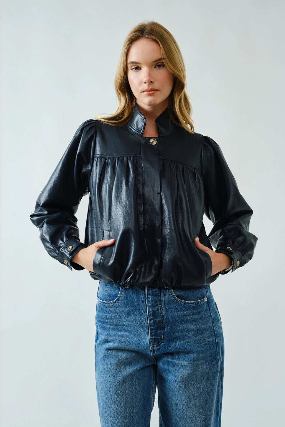 Aaron & Amber Vegan Leather Jacket