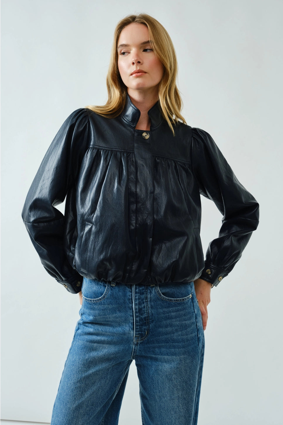 Aaron & Amber Vegan Leather Jacket