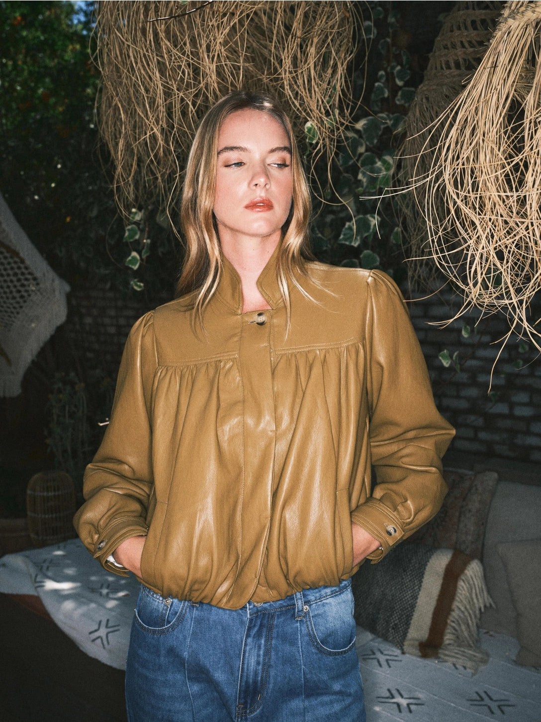 Aaron & Amber Vegan Leather Jacket