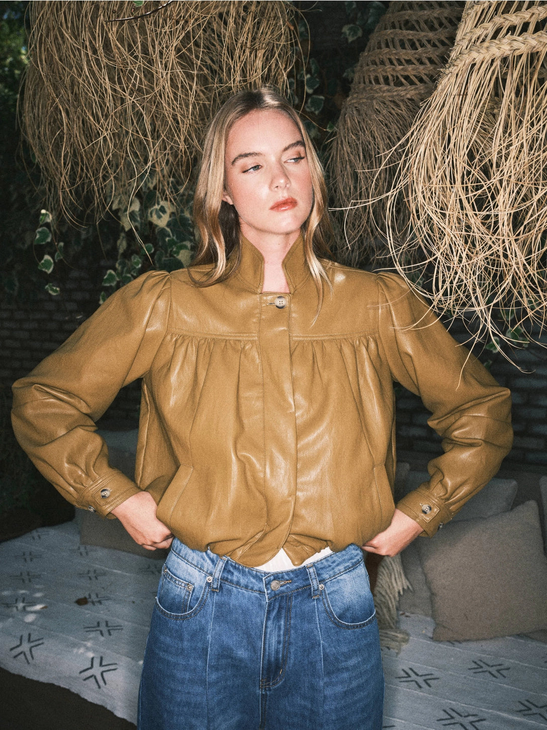 Aaron & Amber Vegan Leather Jacket