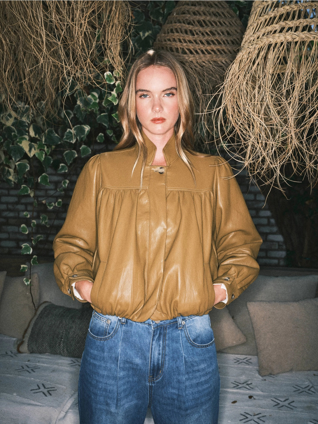 Aaron & Amber Vegan Leather Jacket